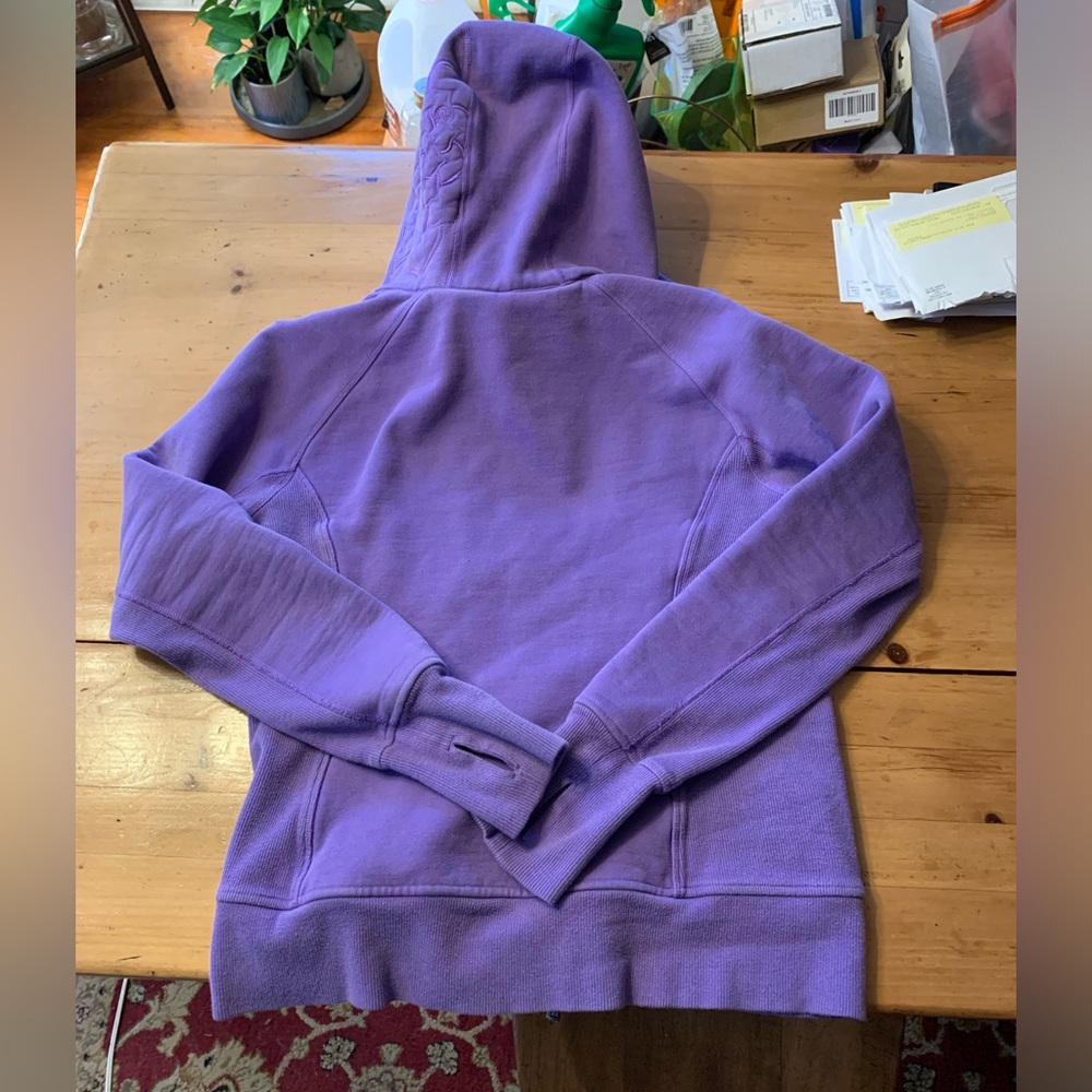 RARE- Lululemon Chakra Lotus Scuba-Sz 12- Embroidered Lotus🪷 on Hood- Purp- SE - Picture 12 of 17